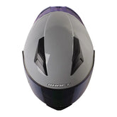 Casco Shaft 582Sp Evo Solid Gris Negro Visor Iridium Azul 2